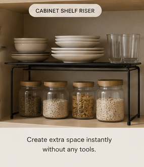 Durable powder-coated metal kitchen organiser for everyday use