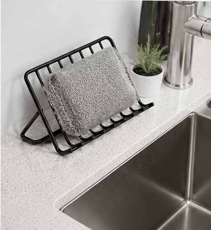 Black sponge and scrubber holder