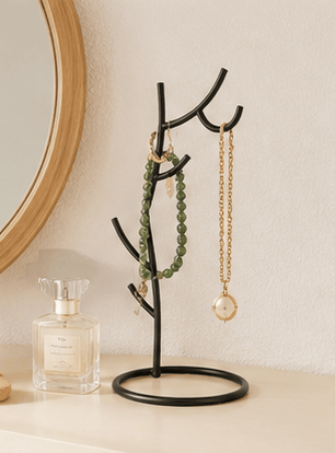 Black tree-shaped tabletop organizer